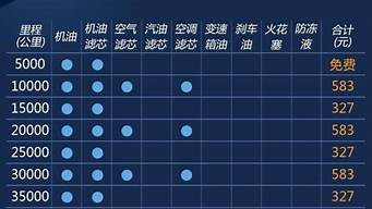 逍客汽车保养费用_逍客汽车保养费用多少